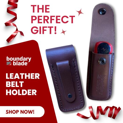 Boundary Blade Leather Belt Holder